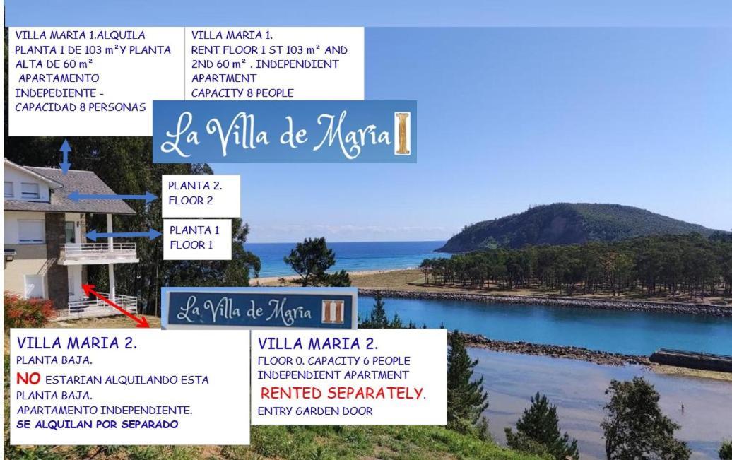 La Villa De Maria I Playa Beach El Puntal Asturias Вальявисьоса Экстерьер фото